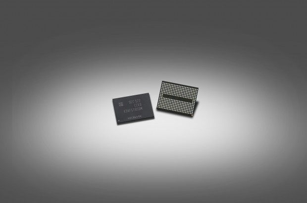 Package mit 256-GBit-Flash-Bausteinen (Bild: Samsung)